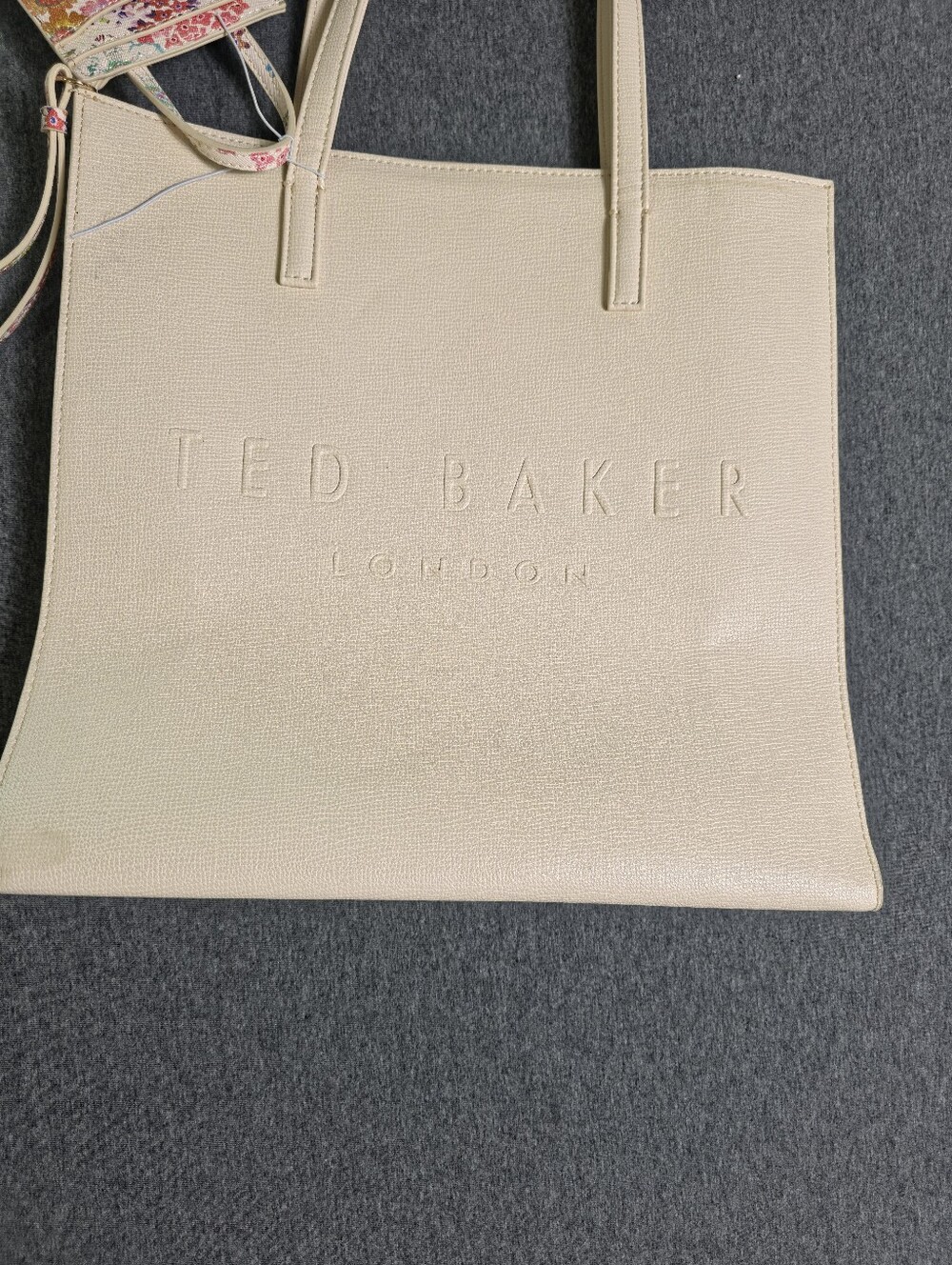 Ted Baker Cream Leather Tote Bag The Icon. Old Money. Coastal Grannie. Designer